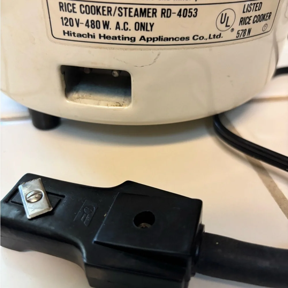 vintage Hitachi ChimeOmatic automatic food steamer/rice cooker 5.6cups tested - Picture 7 of 11